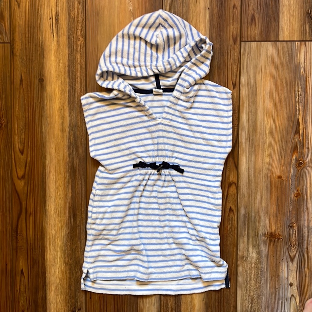 Baby Gap Toddler Girls Terry Cotton Striped Swim Coverup - Size 3T